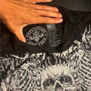 Black affliction tee